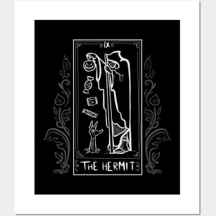 Dark Witchy Tarot "Halloween Hermit" Posters and Art